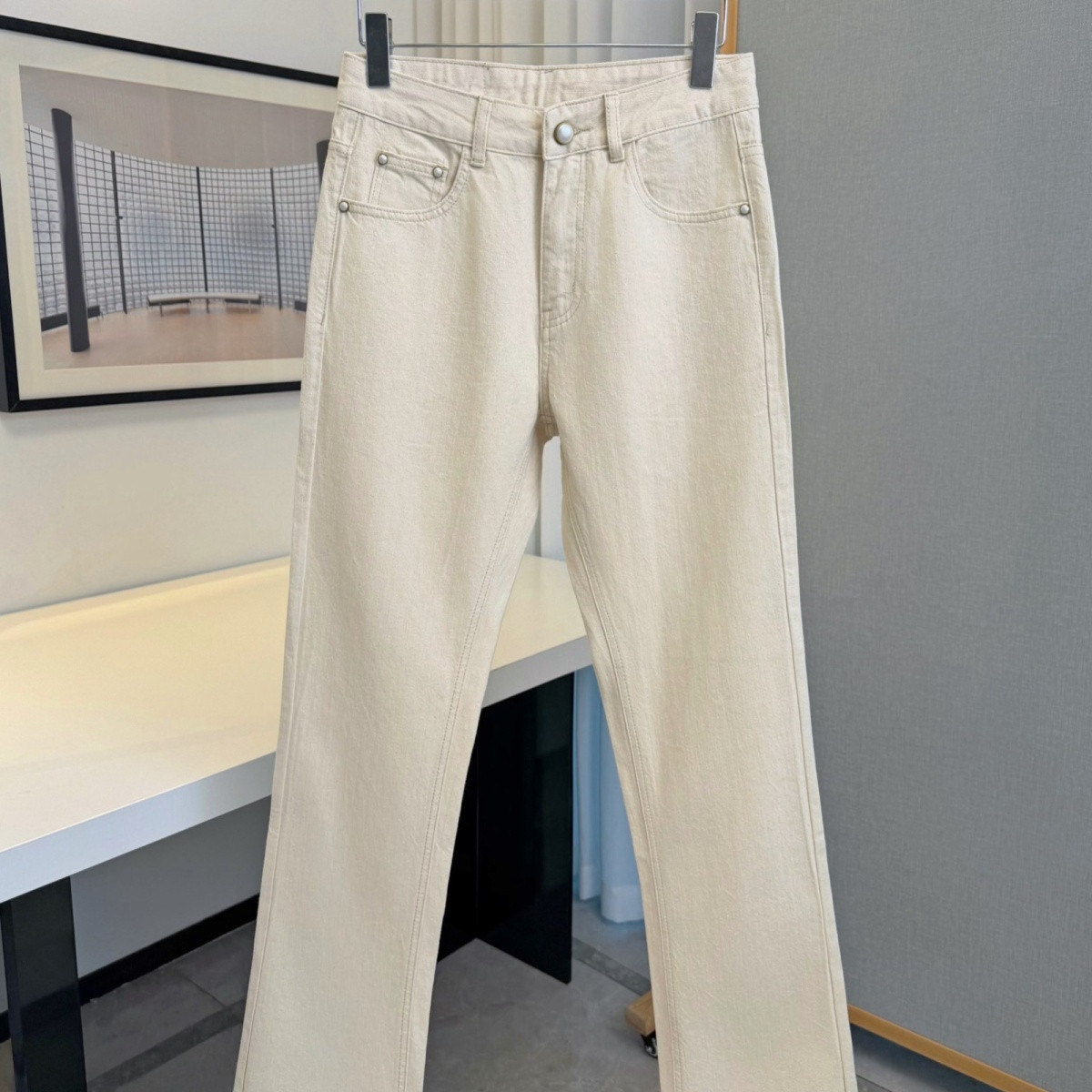 『S-2XL』目立つ 高品質 ファッション シンプル 快適 クラシック 合わせやすい スリムストレートジーンズ