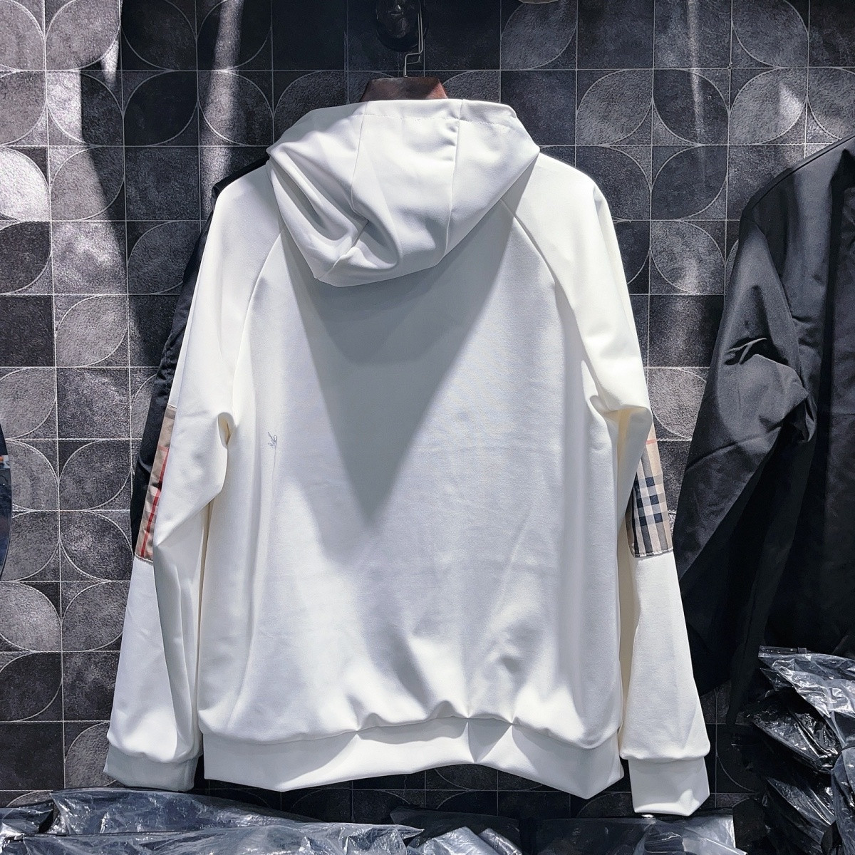 『L-5XL』春と秋のクラシックなパーカージャケットスウェットシャツユニセックススタイルのスプライシング