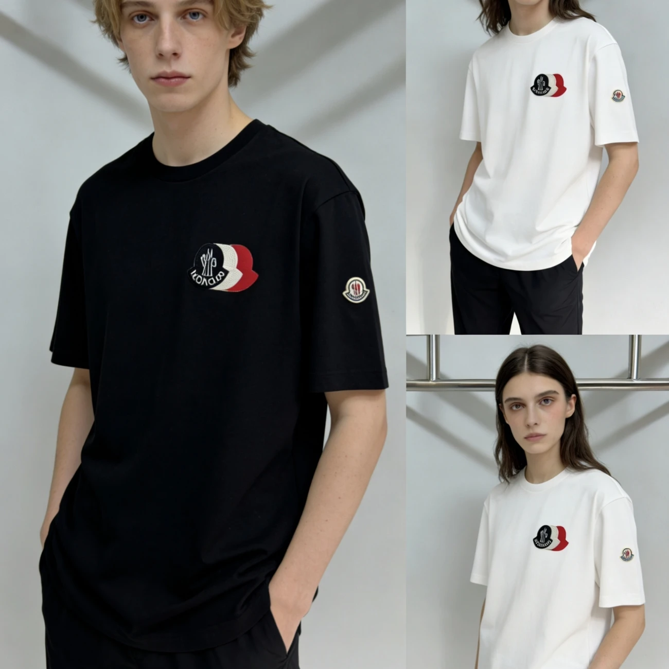 【S-3XL】新作サマー半袖刺繍パッチスタイル、ユニセックス