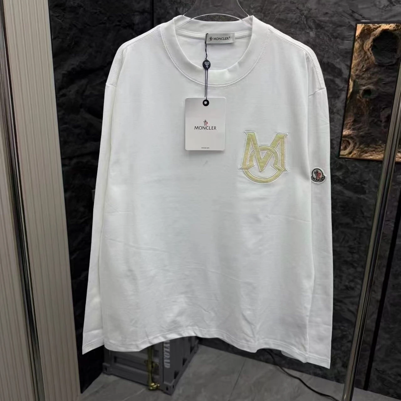 『S-2XL』男女兼用の新作長袖刺繍入りTシャツ、カジュアルスタイル