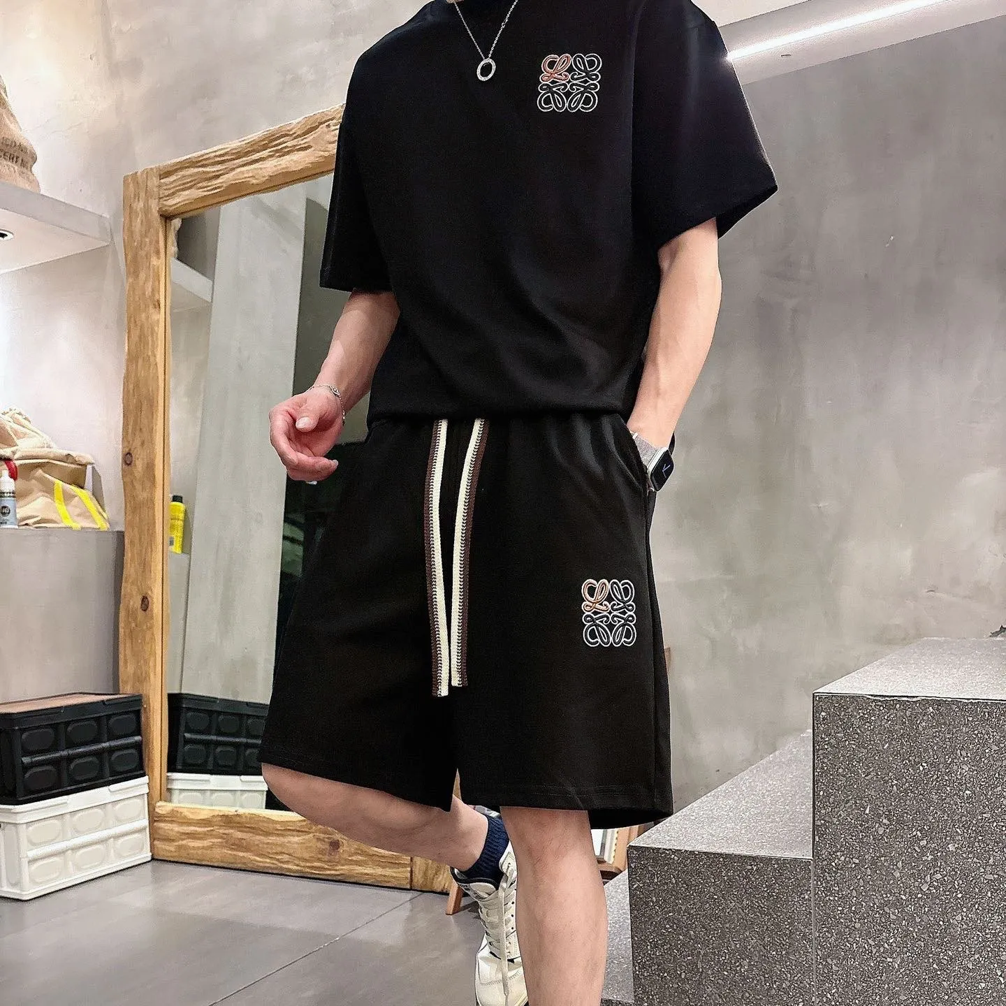 『M-3XL』存在感抜群 カジュアル ゆったり 着せやすい シンプル セットアップ