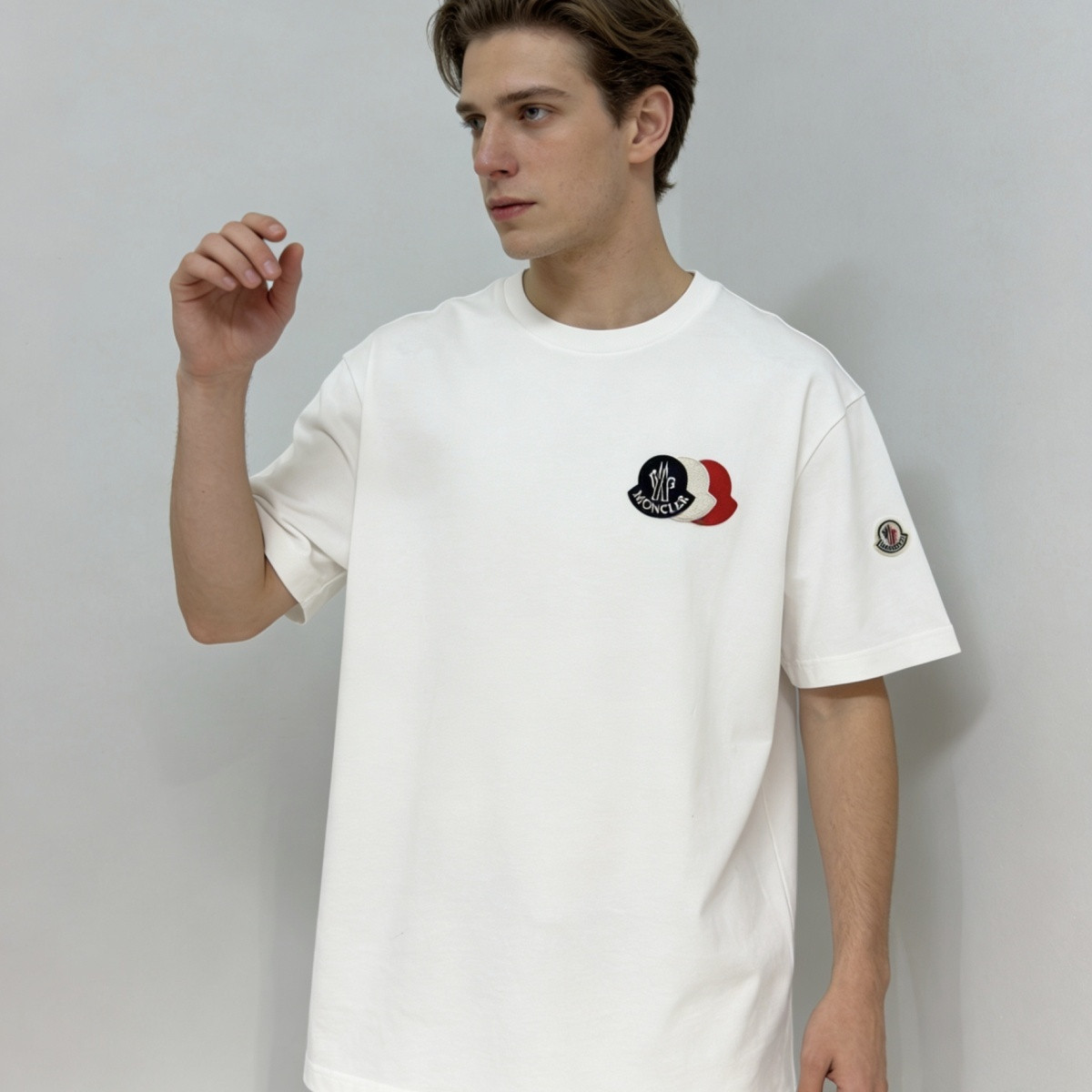 【S-3XL】新作サマー半袖刺繍パッチスタイル、ユニセックス