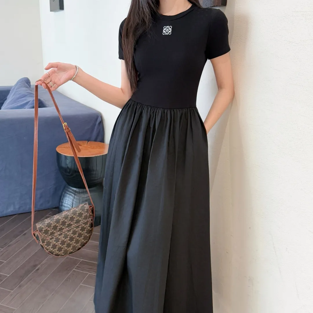 『 S-L』大注目 大活躍 女子マスト フェミニン シンプル キレカジ ポケット付き ワンピース