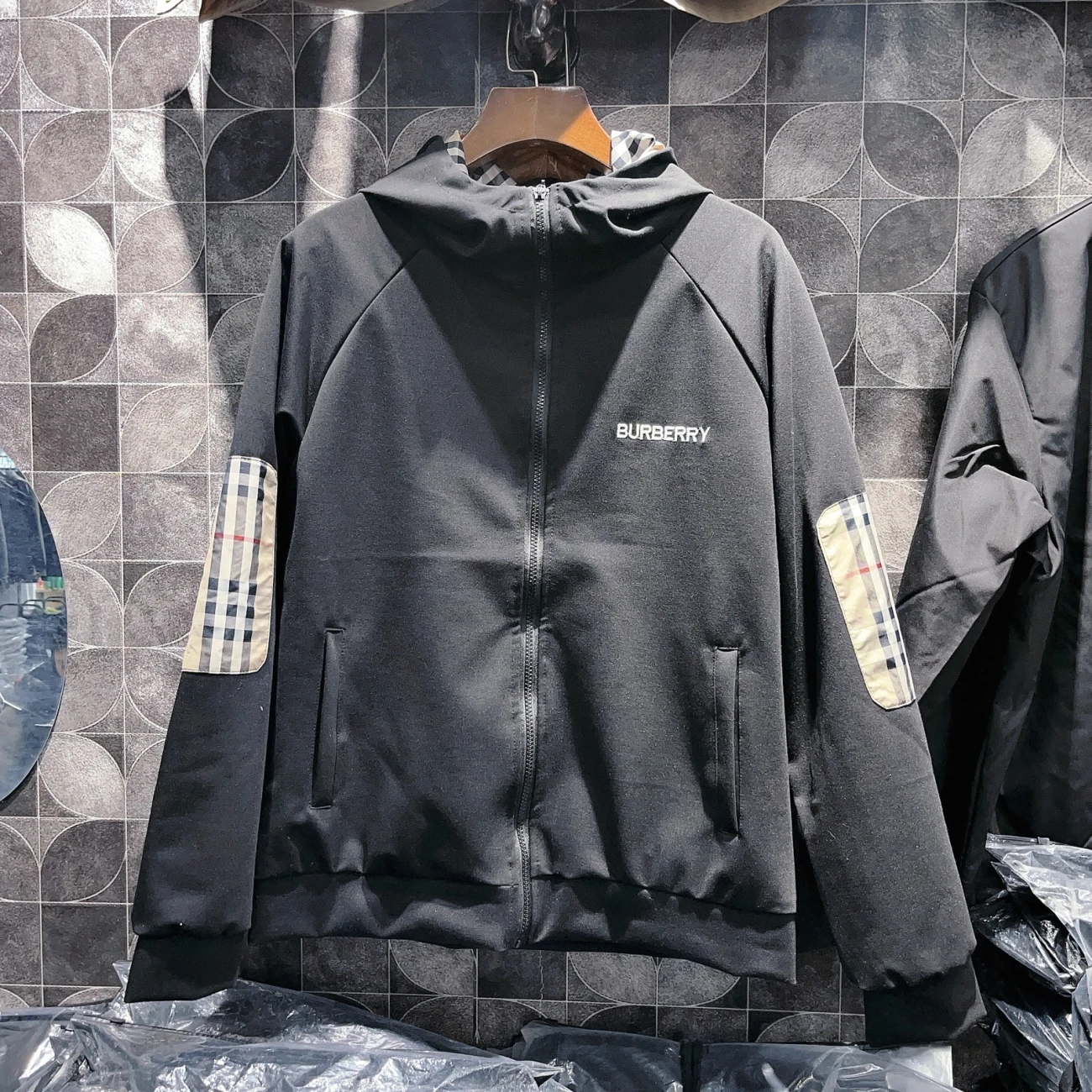 『L-5XL』春と秋のクラシックなパーカージャケットスウェットシャツユニセックススタイルのスプライシング