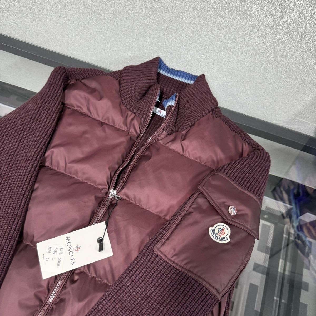 『M-4XL』新しいニットステッチスタンドカラーニットメンズダウンジャケット冬用ライトダウンジャケット