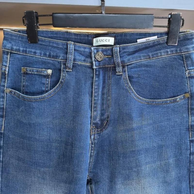 『S-2XL』人気上昇中トレンド シンプル 通気性 カジュアル デニムパンツ