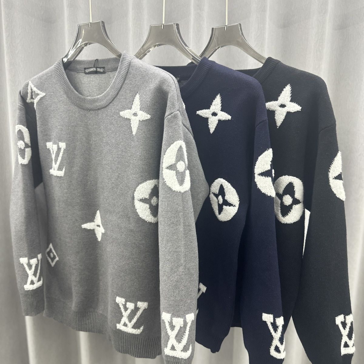 『S-XL』新しいニット通気性セータートレンドユニセックス長袖プルオーバーファッショナブルなカップル