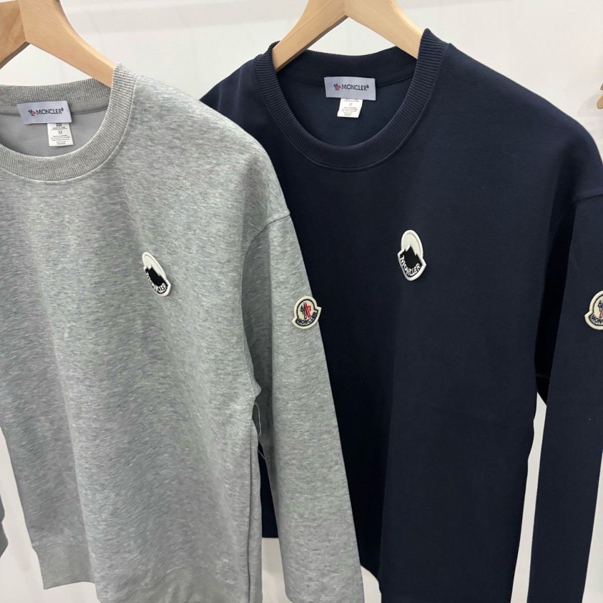 『S-3XL』刺繍クルーネックスウェット 男女兼用 長袖 カジュアル