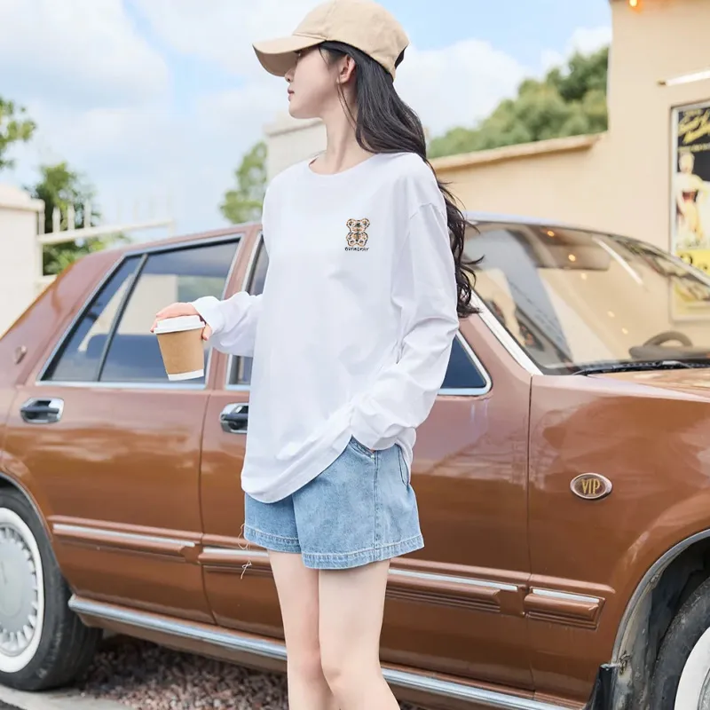 『S-2XL』合わせやすい おすすめ 通気性 型崩れなし 重ね着 縫製丈夫 長袖 Tシャツ