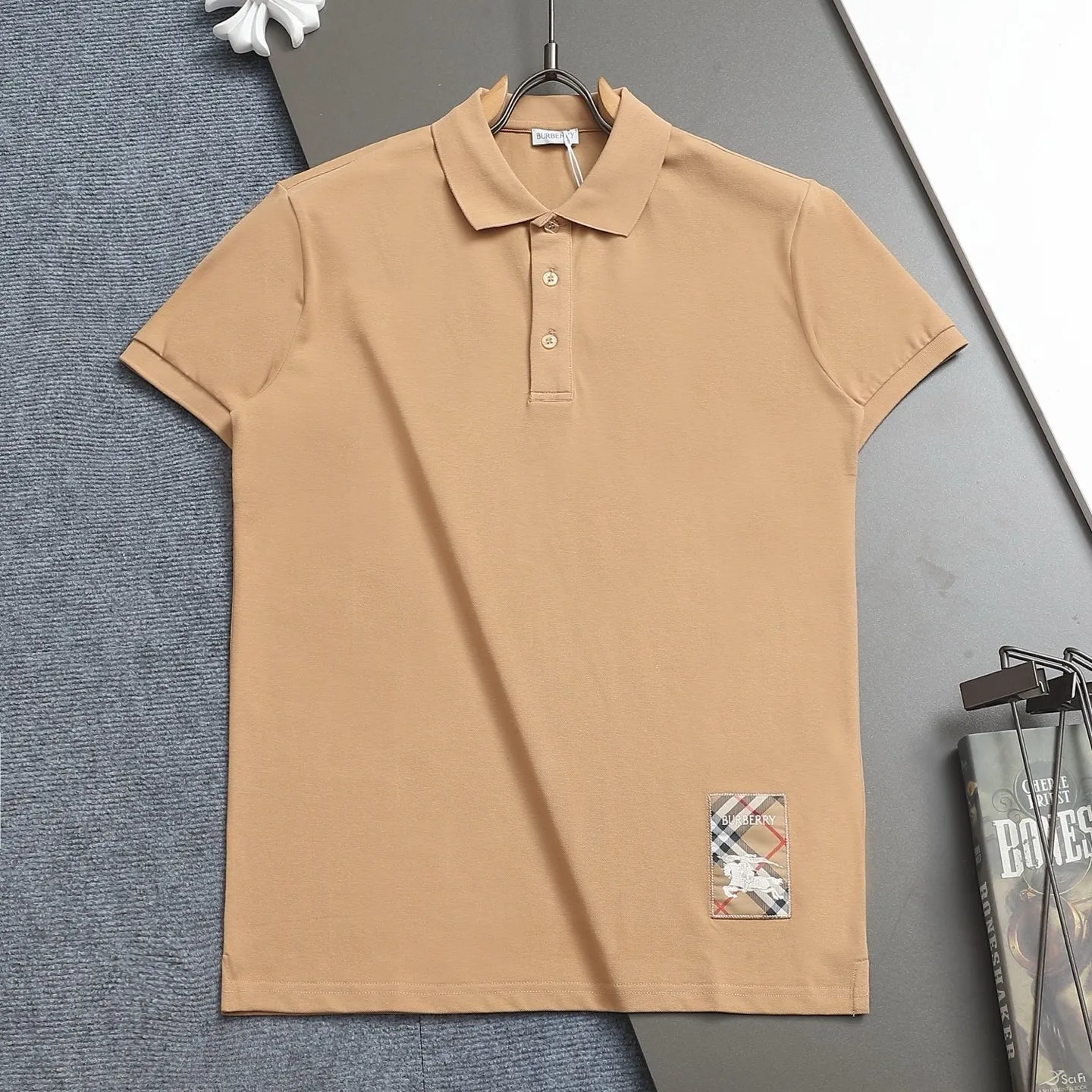 『M-3XL』三色選べる poloネック 着せやすい カジュアル 定番 Tシャツ