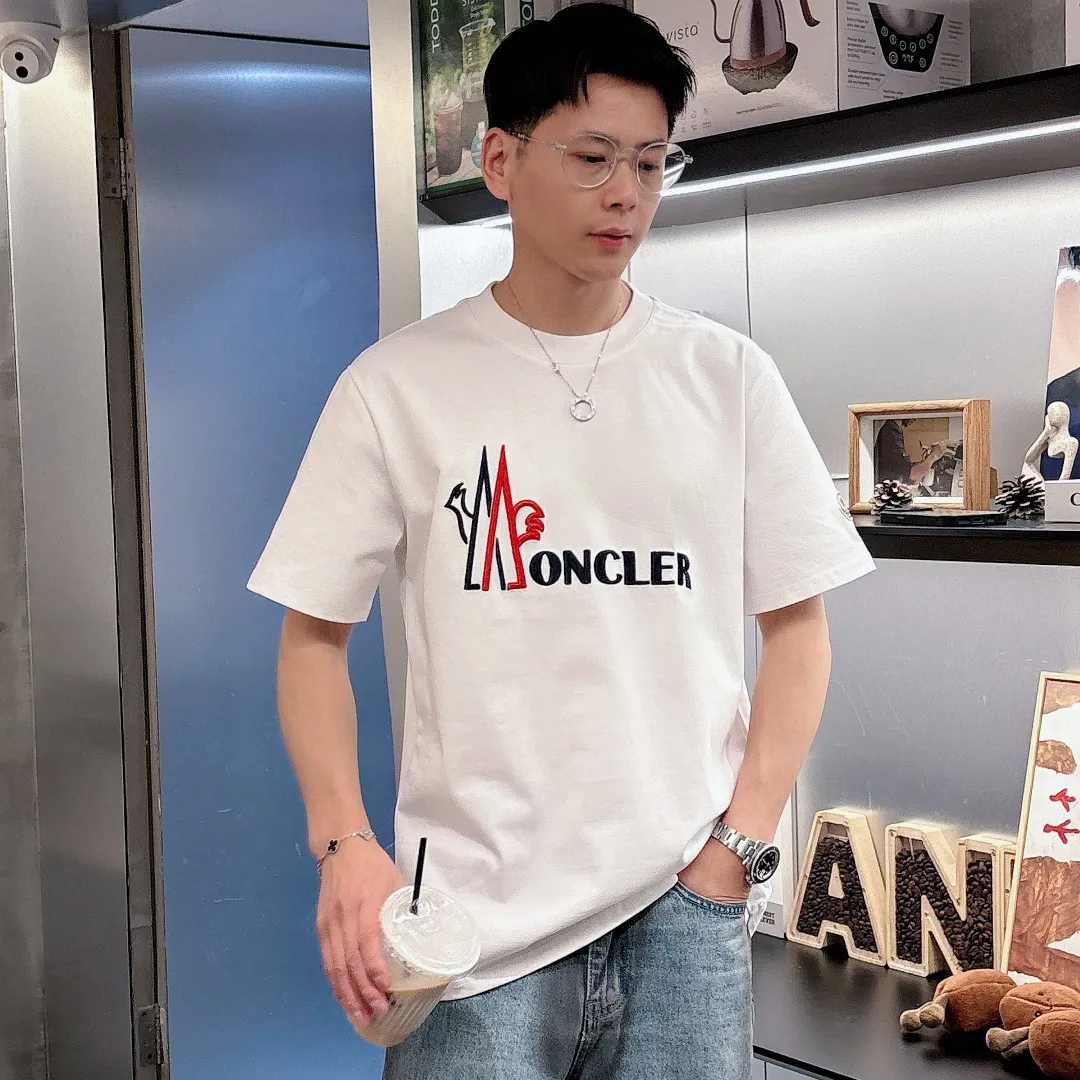 『S-2XL』軽やかな着心地 シンプル 今売れてます 刺繍入り 半袖 Tシャツ
