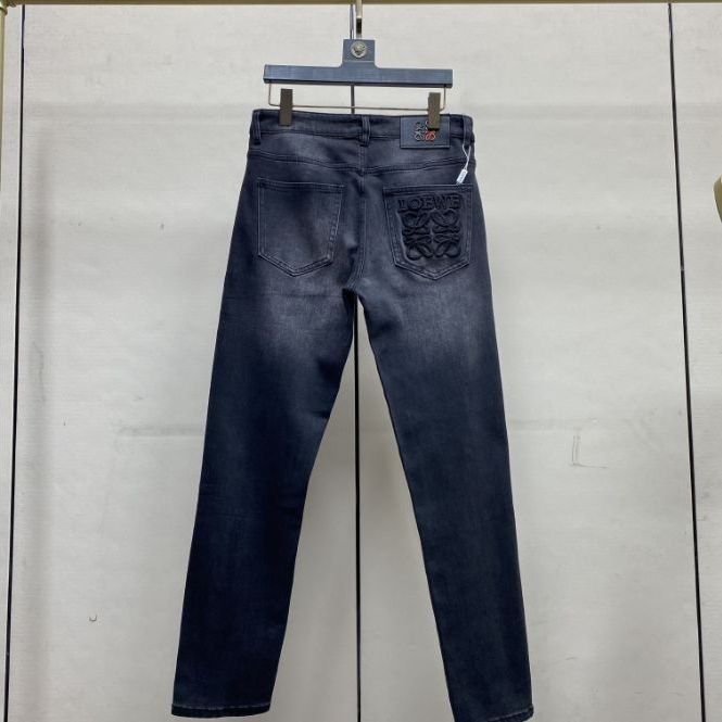 『29-40』ハイエンド重工芸高品質ヨーロッパ製ストレッチスリムフィットテーパードジーンズ