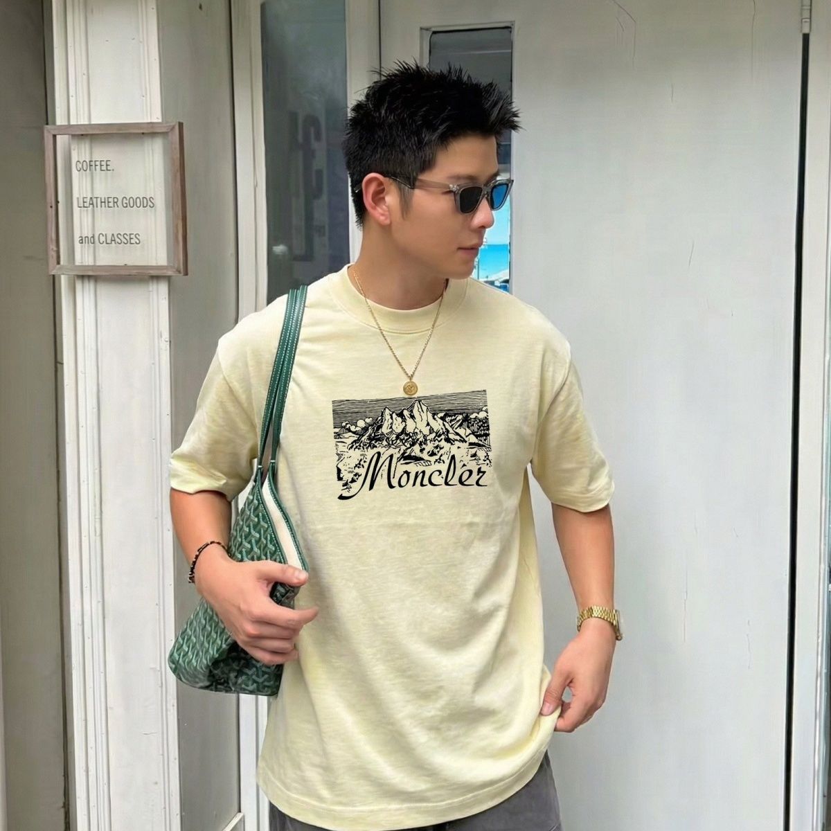 『S-2XL』夏にぴったりのファッショナブルな男女兼用カジュアルプリントTシャツ、汎用性の高いトレンディなクルーネック半袖