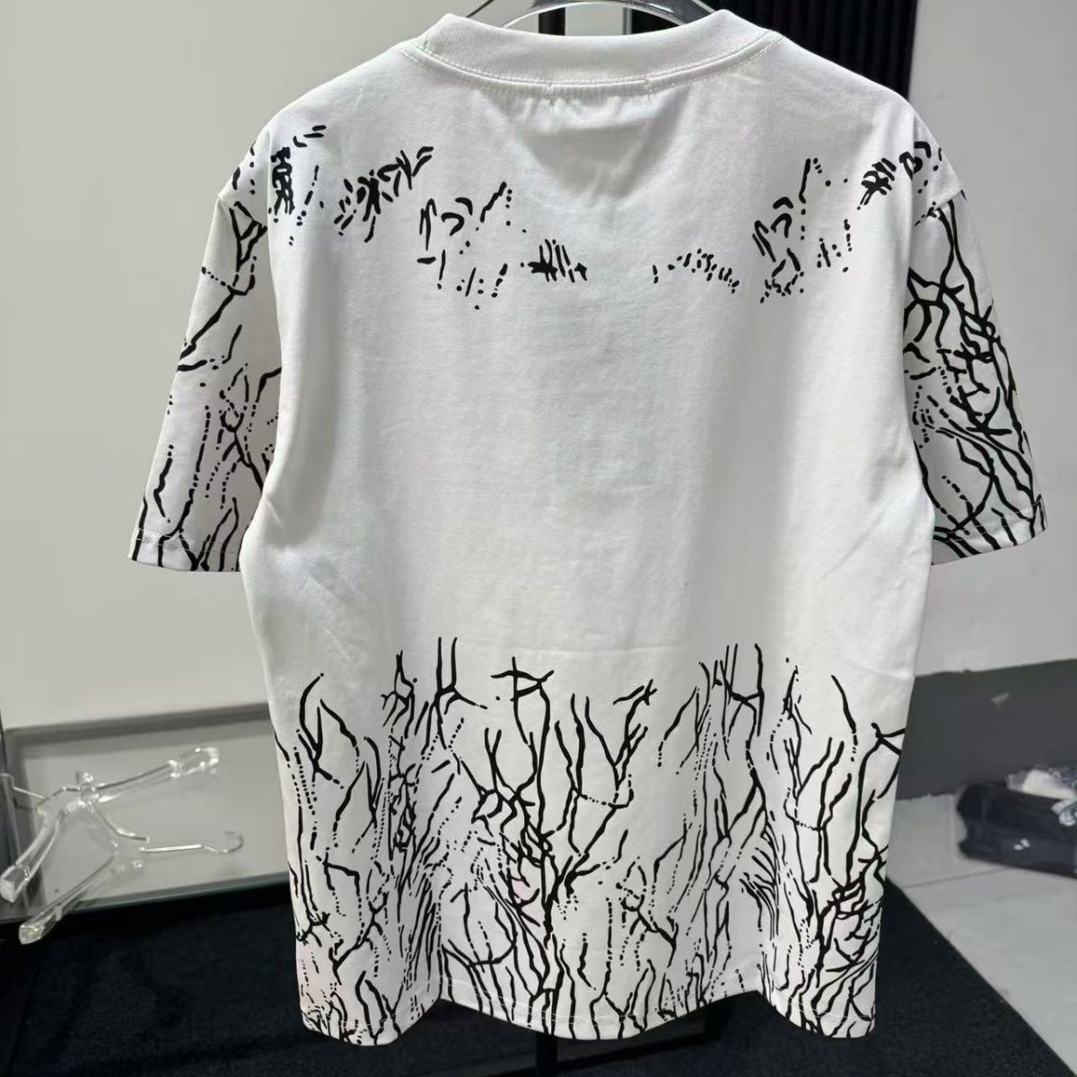 『S-2XL』夏にぴったりのゆったりとした着心地のファッショナブルな男女兼用半袖カジュアルTシャツ、トレンドブランドTシャツ