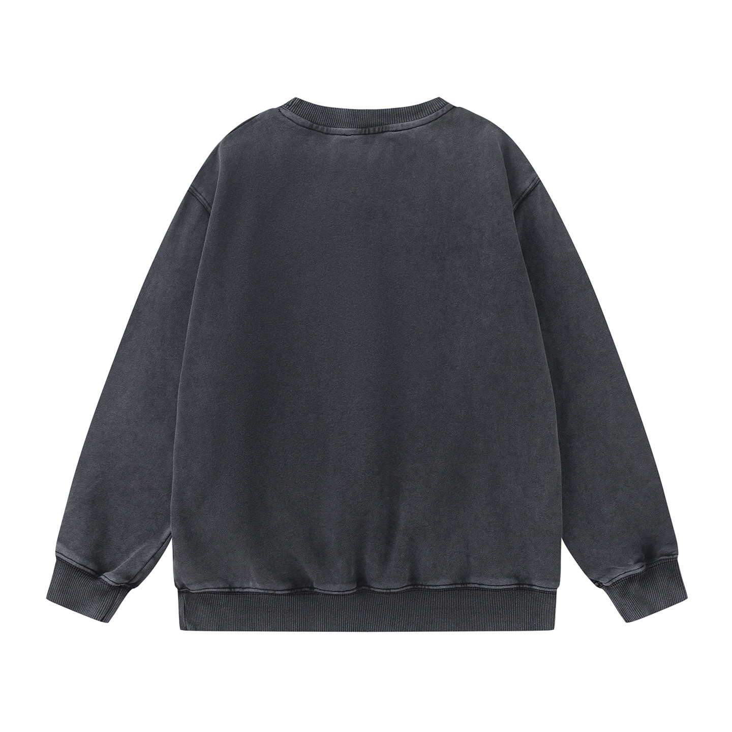 『S-XL』秋冬向けダメージ加工ニットスウェットシャツ