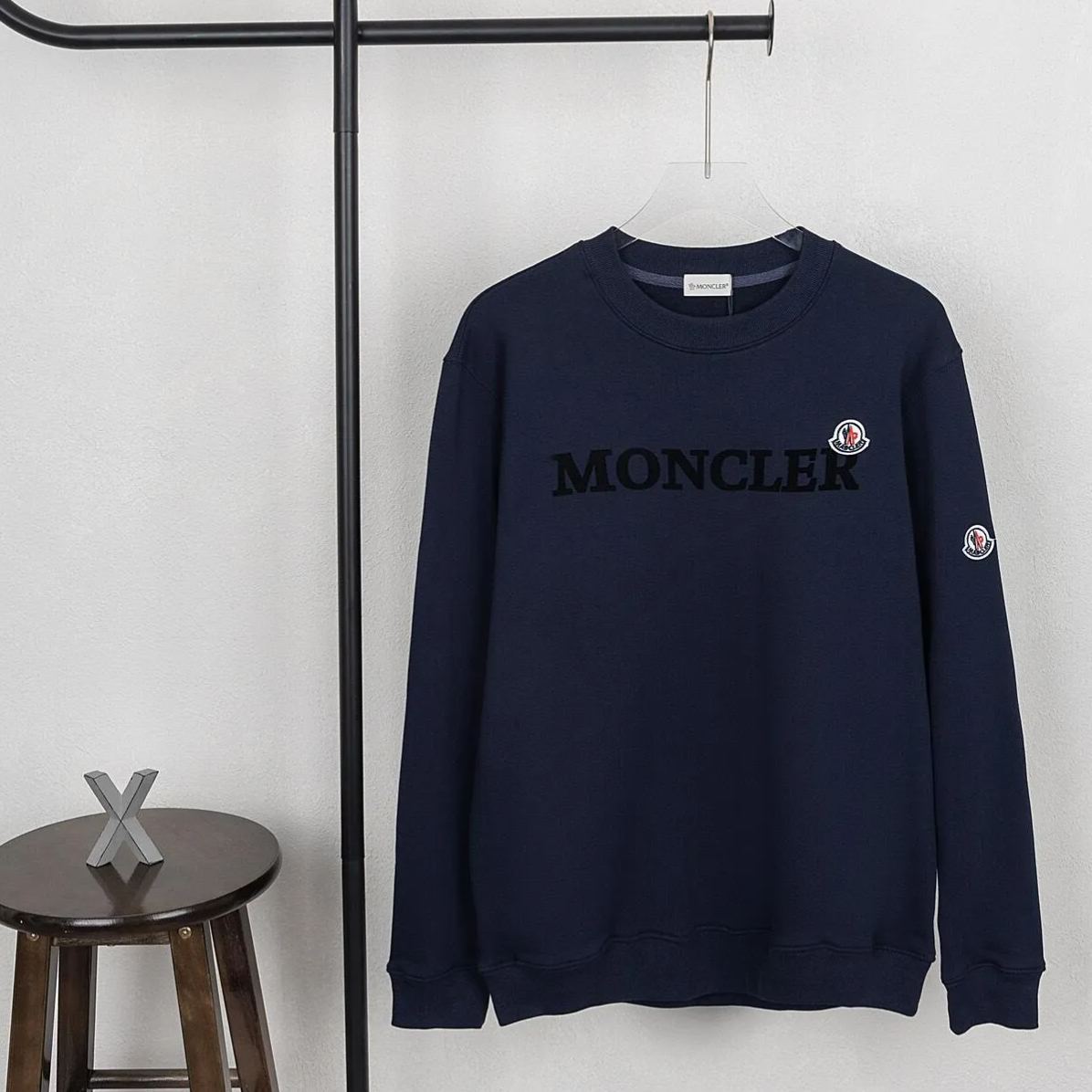 『S-3XL』刺繍入りスウェットシャツ、ユニセックス、秋冬用長袖厚手クルーネックカジュアルトップス