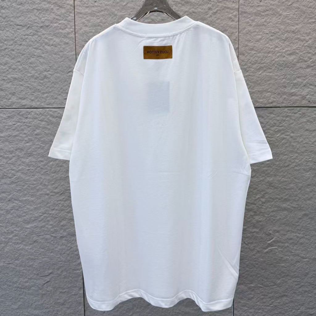 『S-2XL』新作 春夏 手描きグラフィティ クルーネック 半袖Tシャツ、ユニセックス