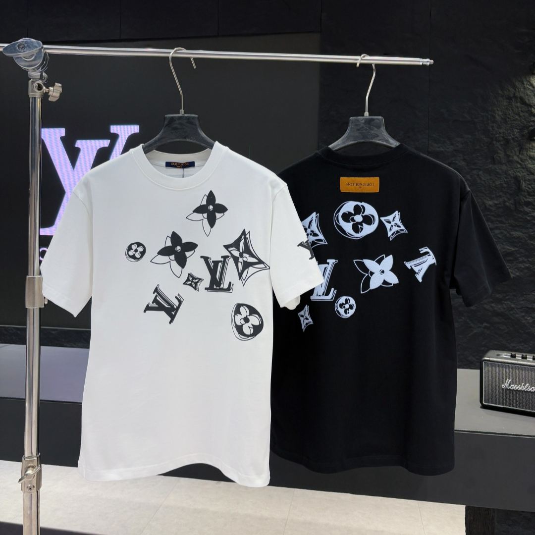 『S-XL』新作プリント入りプレミアム半袖シャツ、ユニセックススタイル。