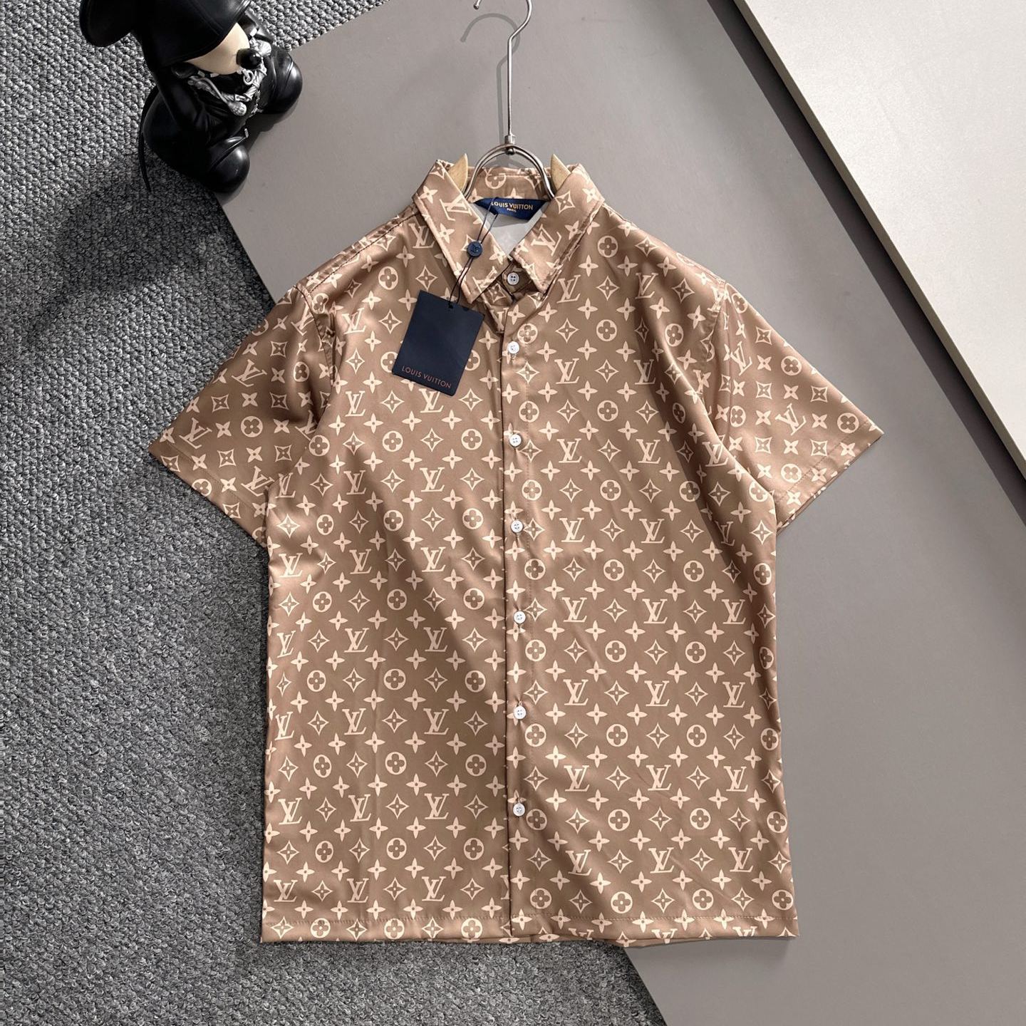 『M-3XL』トレンディなレトロセット、人気のシャツと半袖のツーピースセット
