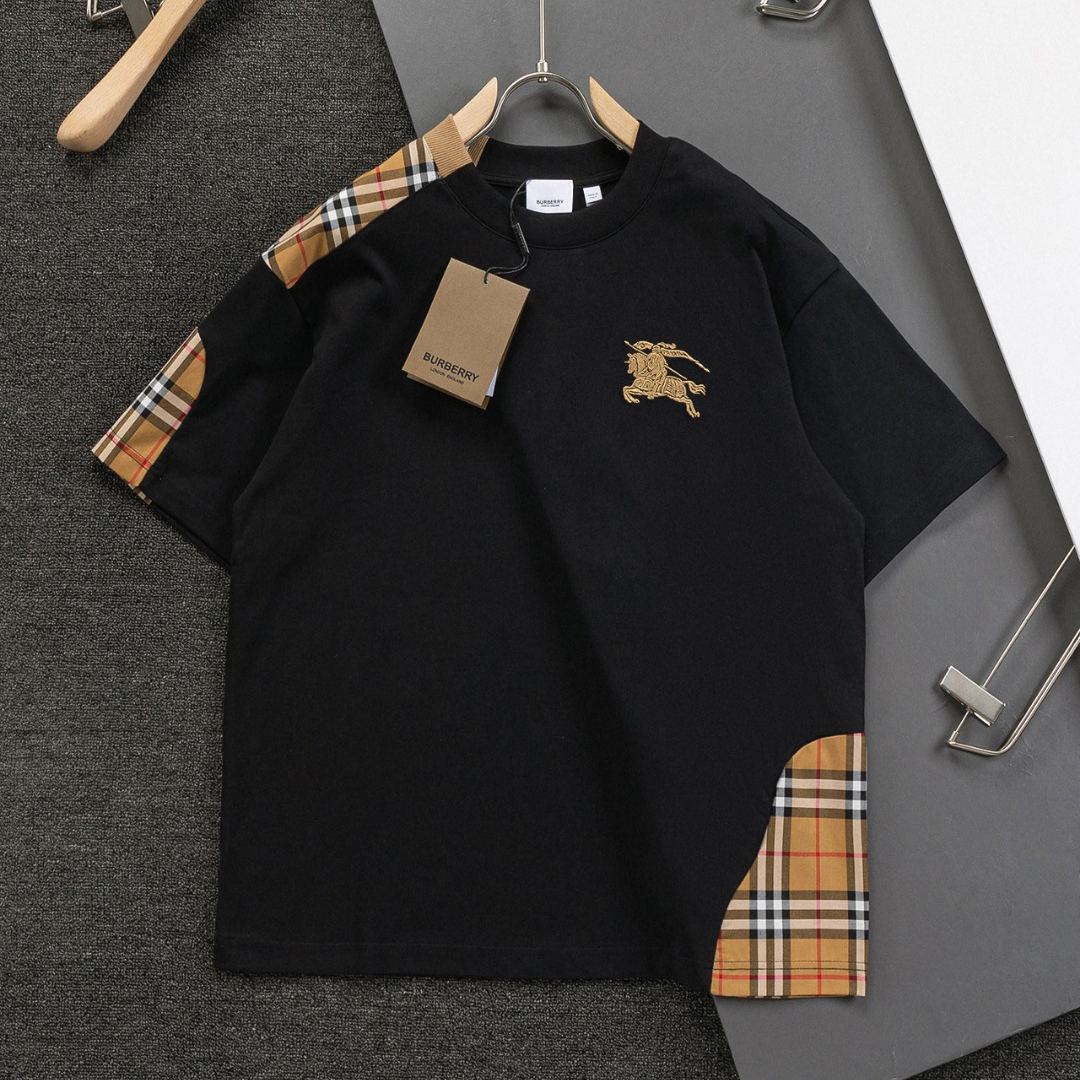 『S-XL』スタイリッシュなクルーネック半袖ルーズフィットメンズTシャツ