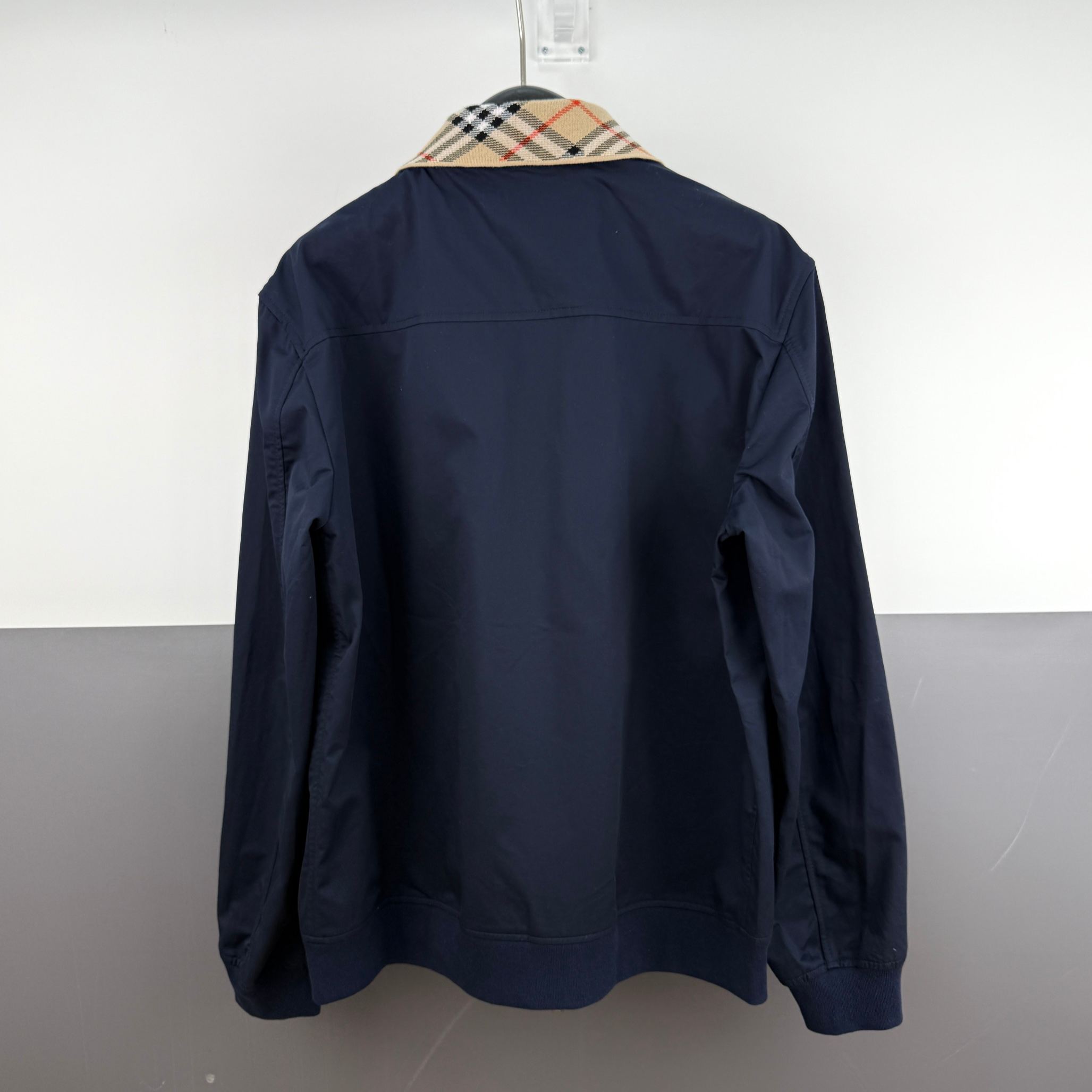 『S-XL』メンズファッション プレミアムチェック柄リブ刺繍ジャケット