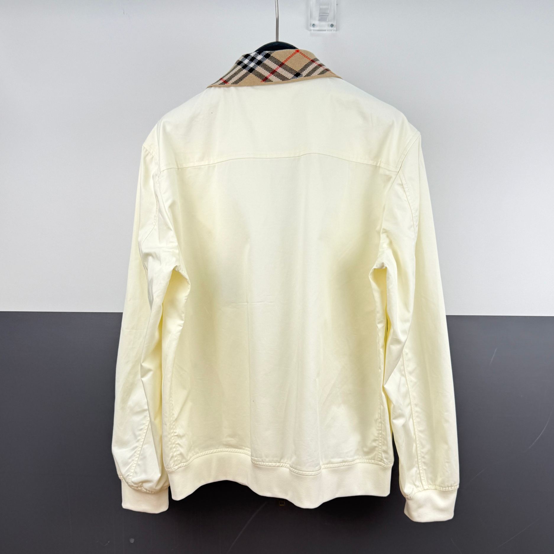 『S-XL』メンズファッション プレミアムチェック柄リブ刺繍ジャケット