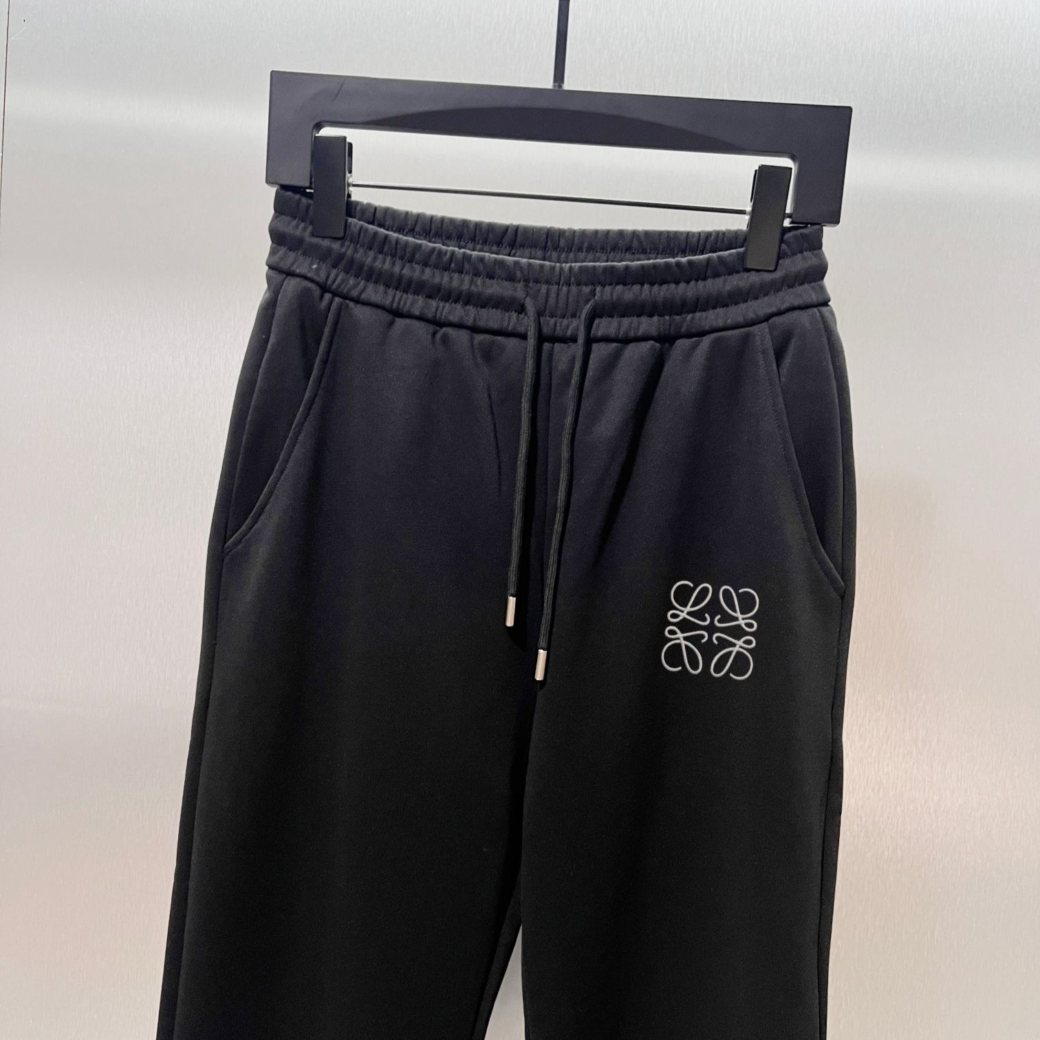 『S-XL』新作ストレートレッグ刺繍入りカジュアルスウェットパンツ