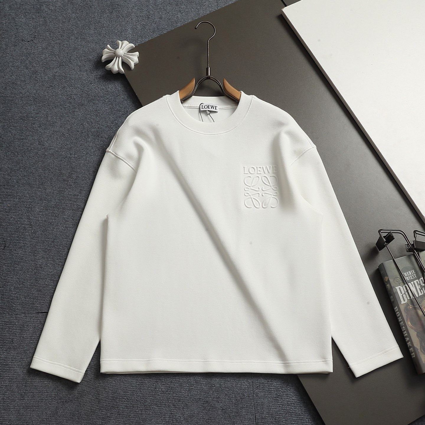 『S-XL』クルーネックのスウェットシャツ：快適でスタイリッシュ