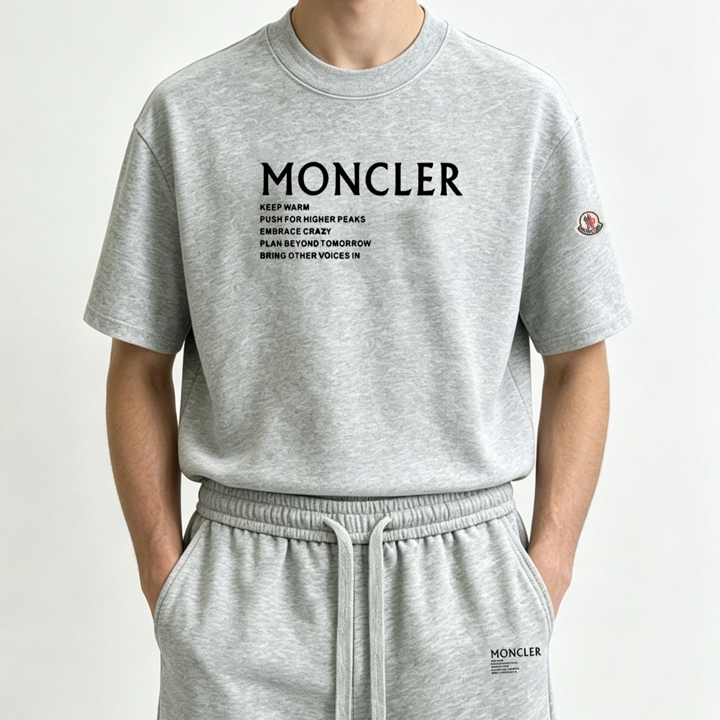 『M-3XL』新作レタープリント半袖セット