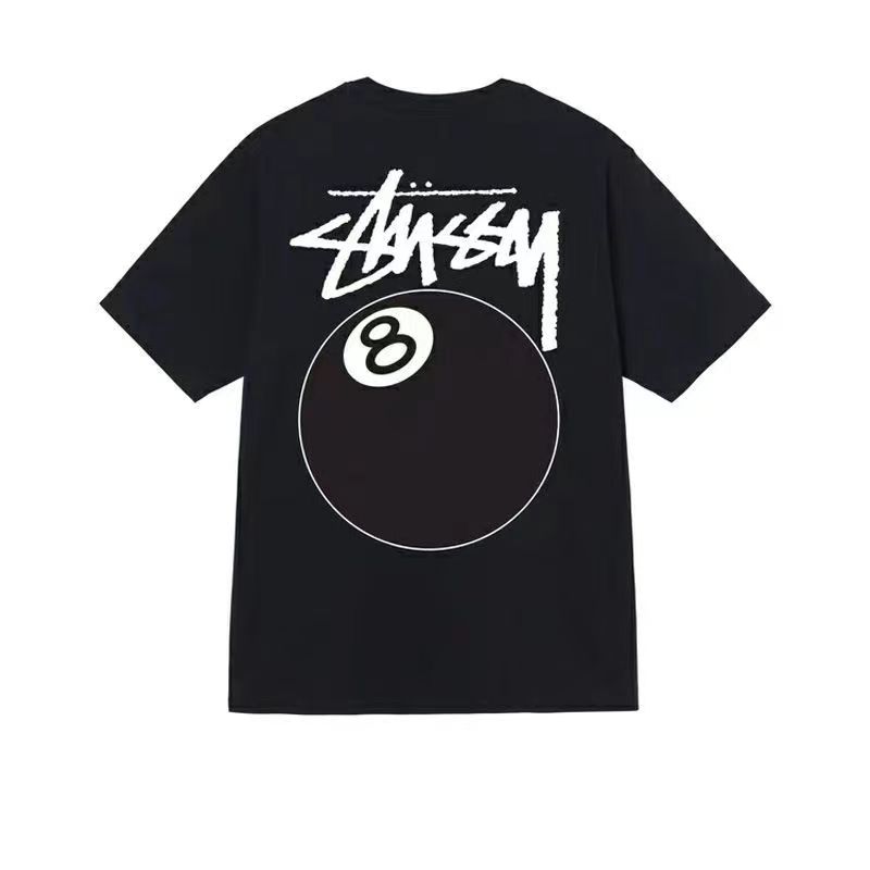 【期間限定割引価格】STUSSY Classic Black No. 8 Billiard Ball Series T-Shirt