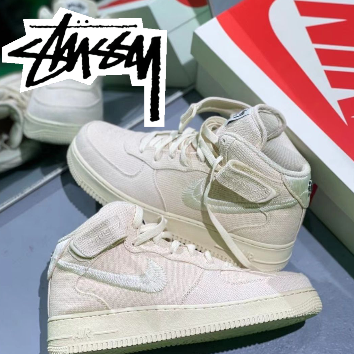 NIKE Stussy エアフォース1 ステューシー スニーカー