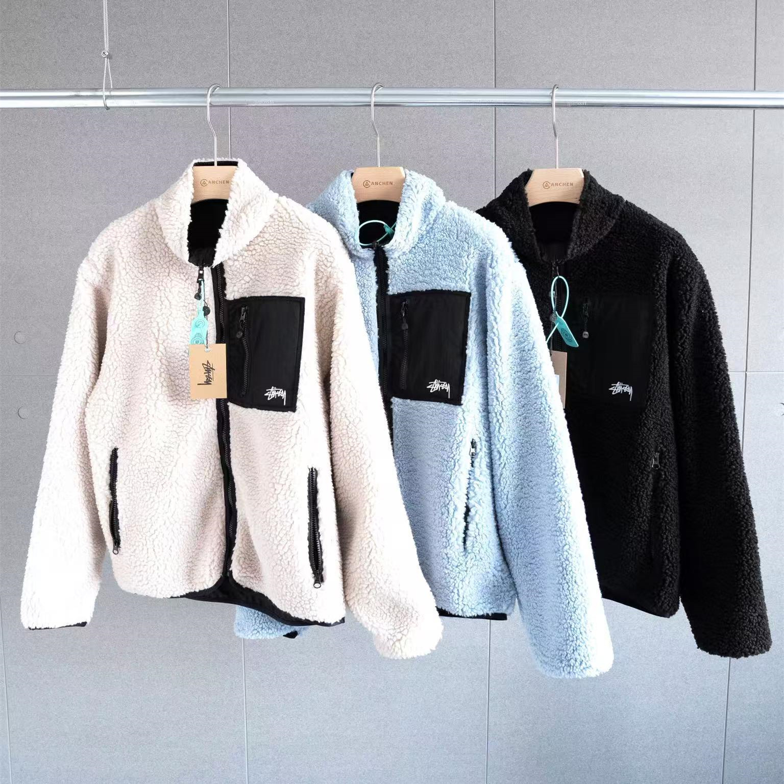Stussy Sherpa Reversible ジャケット 三色 | Japan