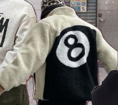 ☆送料関税込☆Stussy 8 Ball Sherpa Jacket Natural☆超人気☆