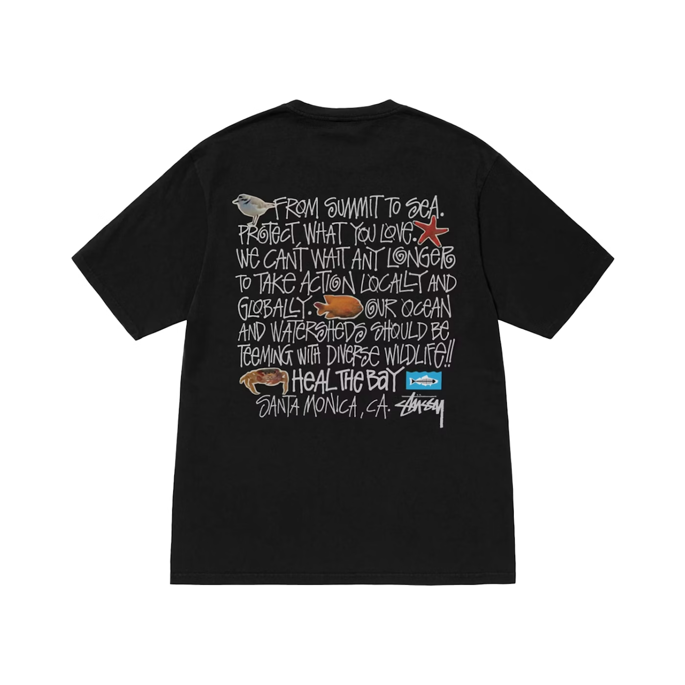 【期間限定割引価格】Stussy Heal The Bay Summit To Sea Tee