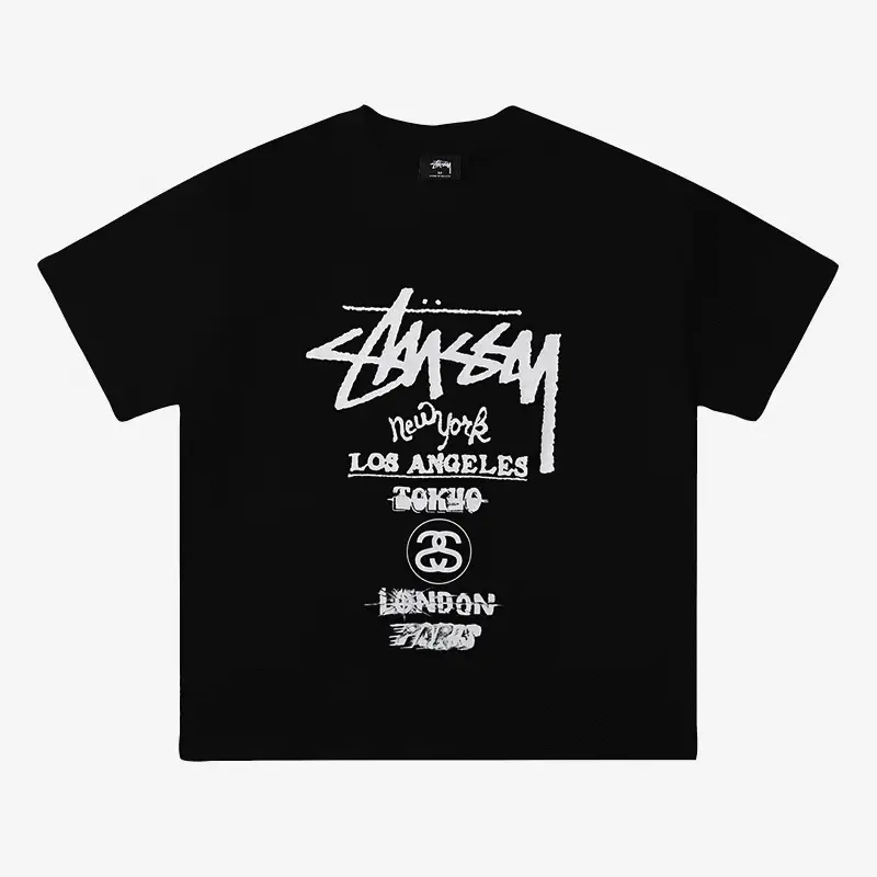 【期間限定割引価格】STUSSY SS23 TOUR T-SHIRT ワールドツアーシリーズ 半袖Tシャツ