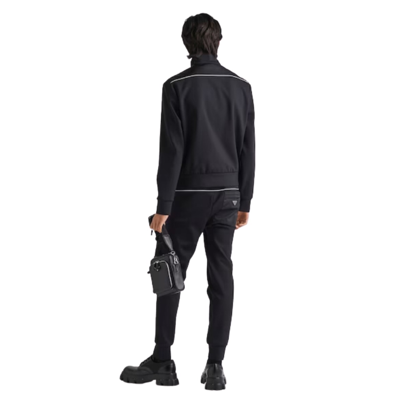 【L-5XL】スタイリッシュで洗練された黒のスポーツジャケット