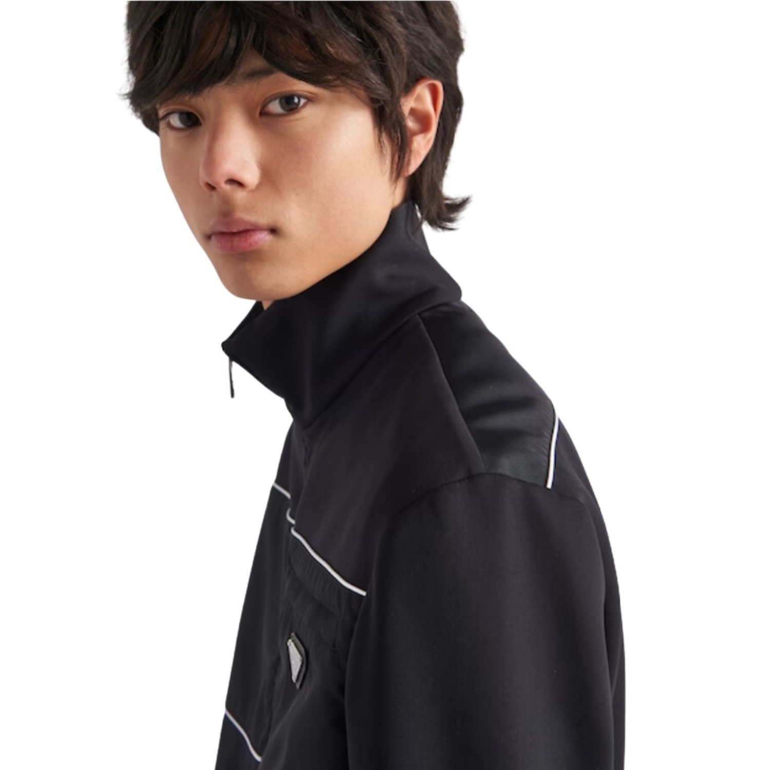【L-5XL】スタイリッシュで洗練された黒のスポーツジャケット