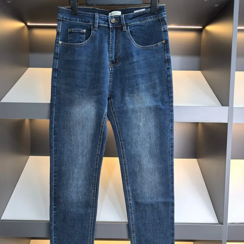 『S-2XL』人気上昇中トレンド シンプル 通気性 カジュアル デニムパンツ