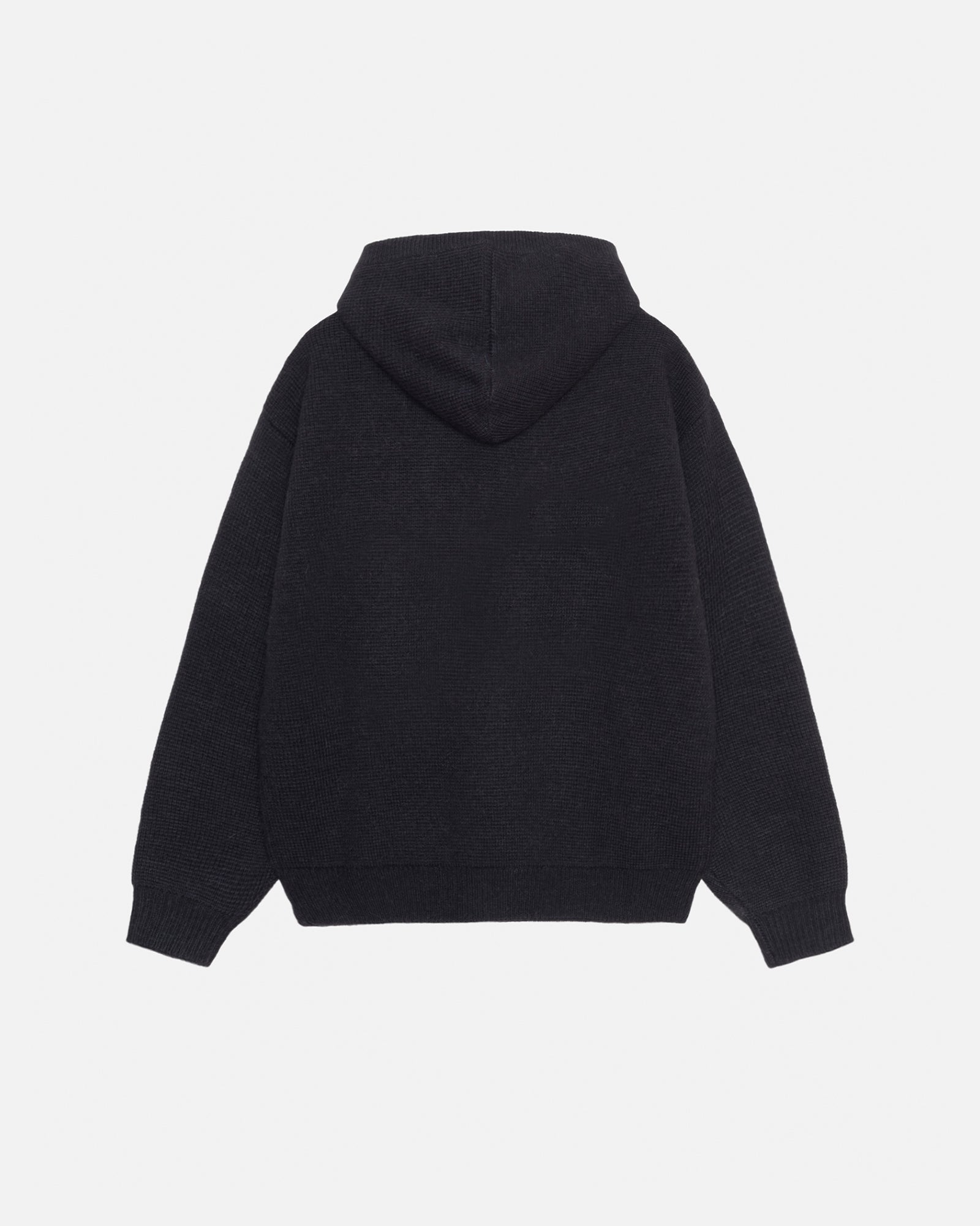 FELT PATCH KNIT HOODIE