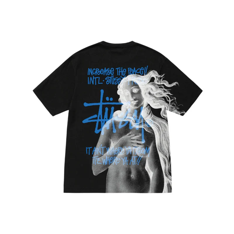 STUSSY 1ST VENUS Pigment-dyed T-shirt