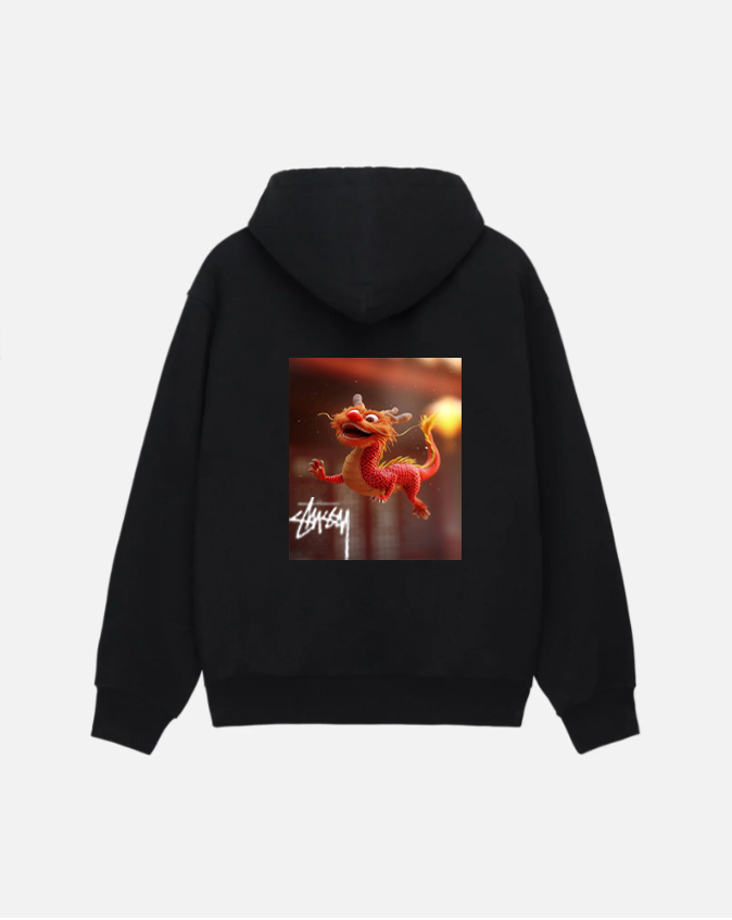 2024 STUSSY NEW YEAR OF THE DRAGON THEME SERIES FASHION HOODIE