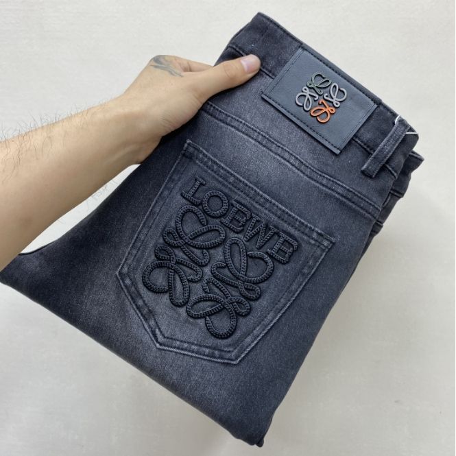 『29-40』ハイエンド重工芸高品質ヨーロッパ製ストレッチスリムフィットテーパードジーンズ