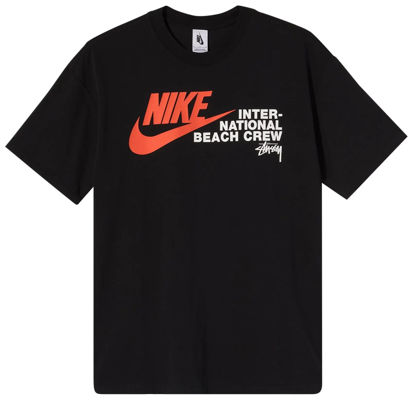 Stussy x Nike Crossover Joint Alphabet Logo Sports Short Sleeve