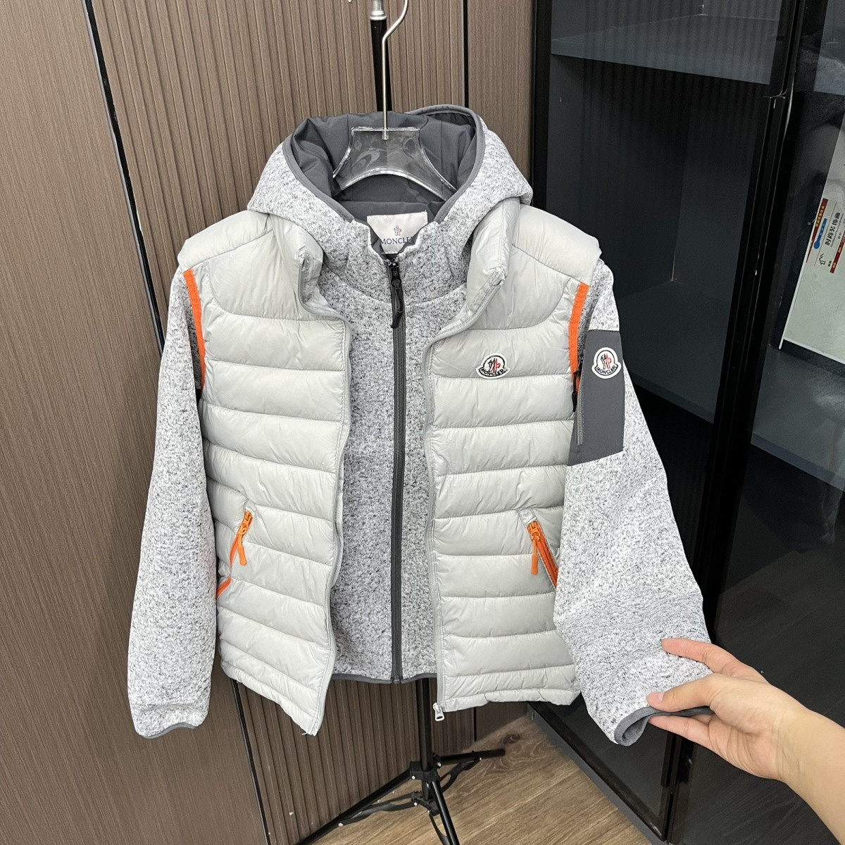『XL-4XL』冬の新作フーデッドジャケット コットンベスト付き 2026冬トレンド 万能ジャケットトップス