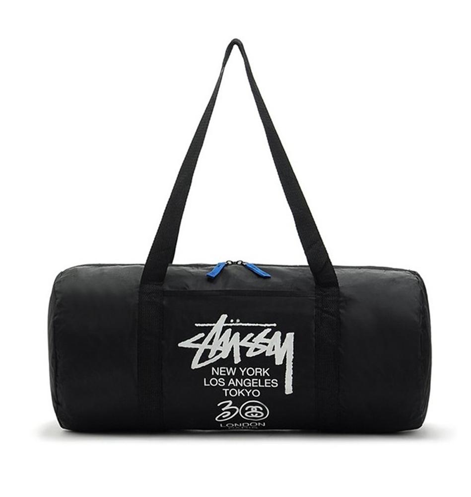 Stussy 30th anniversary personalized cylindrical sports fitness travel bag