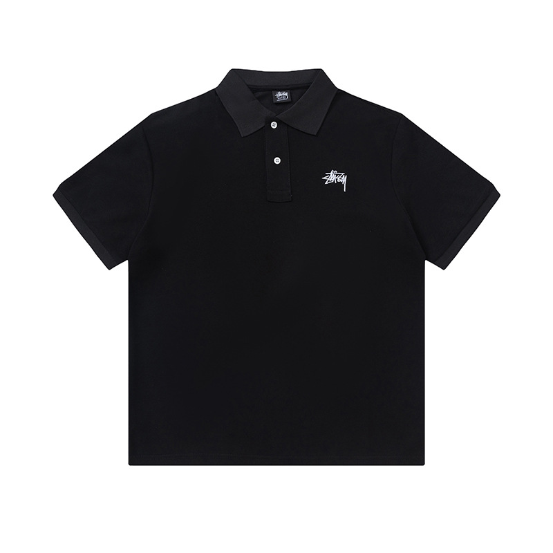 Stussy embroidered logo polo shirt