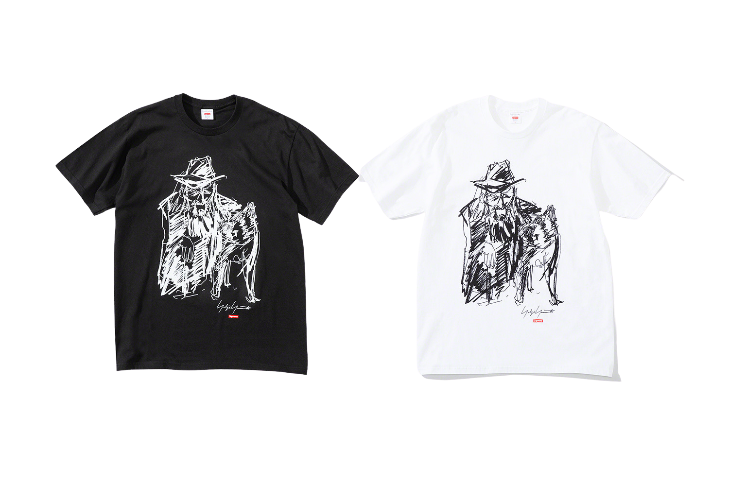 Supreme®/Yohji Yamamoto®Scribble Portrait Tee