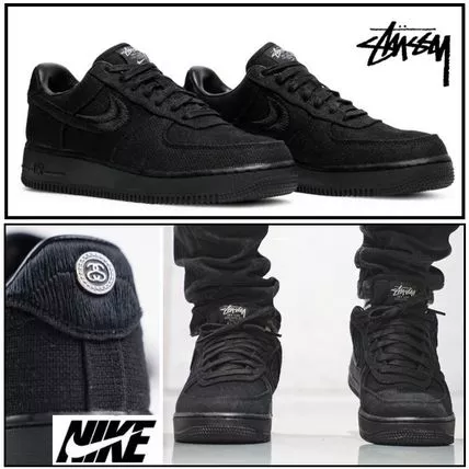 【NIKE×STUSSY 】STUSSY × NIKE AIR FORCE 1 LOW "TRIPLE BLACK"