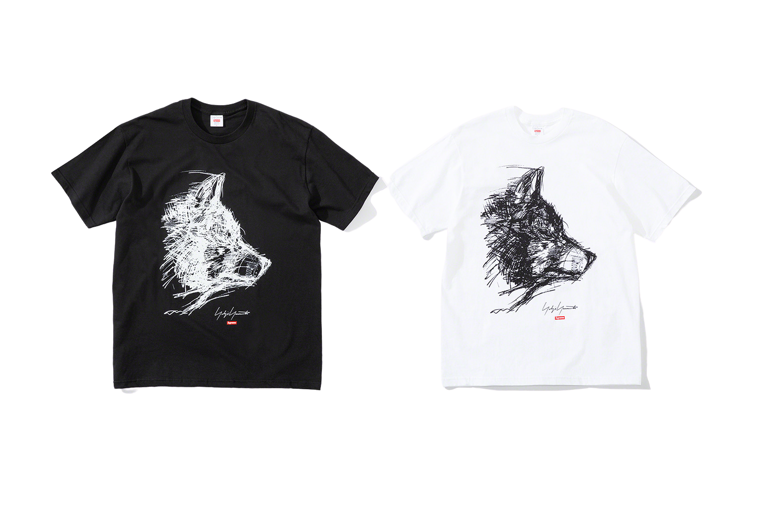 Supreme®/Yohji Yamamoto®Scribble Wolf Tee
