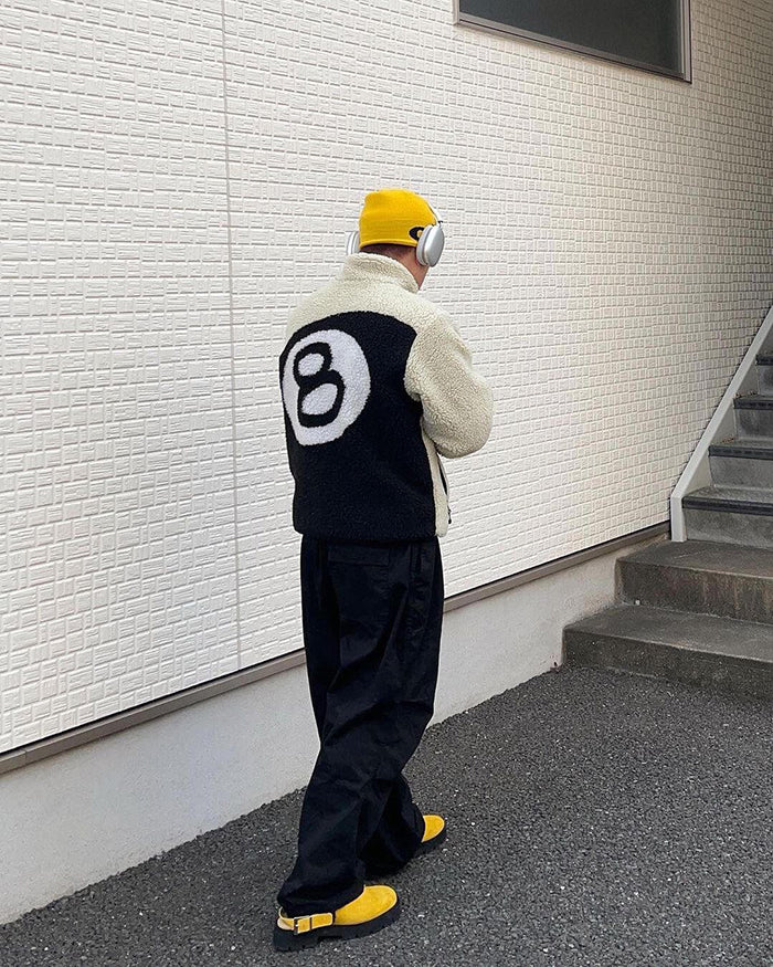 ☆送料関税込☆Stussy 8 Ball Sherpa Jacket Natural☆超人気☆